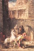 Gustave Moreau Diomedes Devoured by his Horses Spain oil painting artist